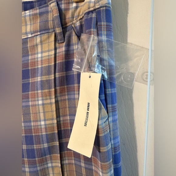 NWT URBAN OUTFITTERS 2 Isabella Printed Flare Pant Blue Multi Slim Fit 60’s 70’s - Picture 6 of 16